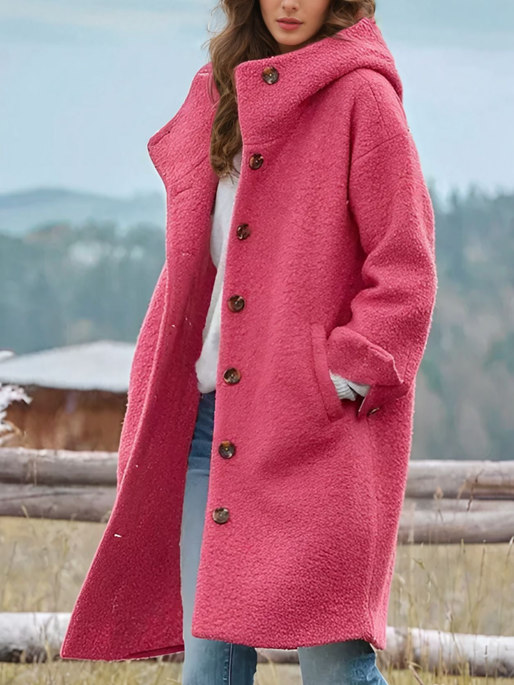 NILA | Abrigo largo con capucha