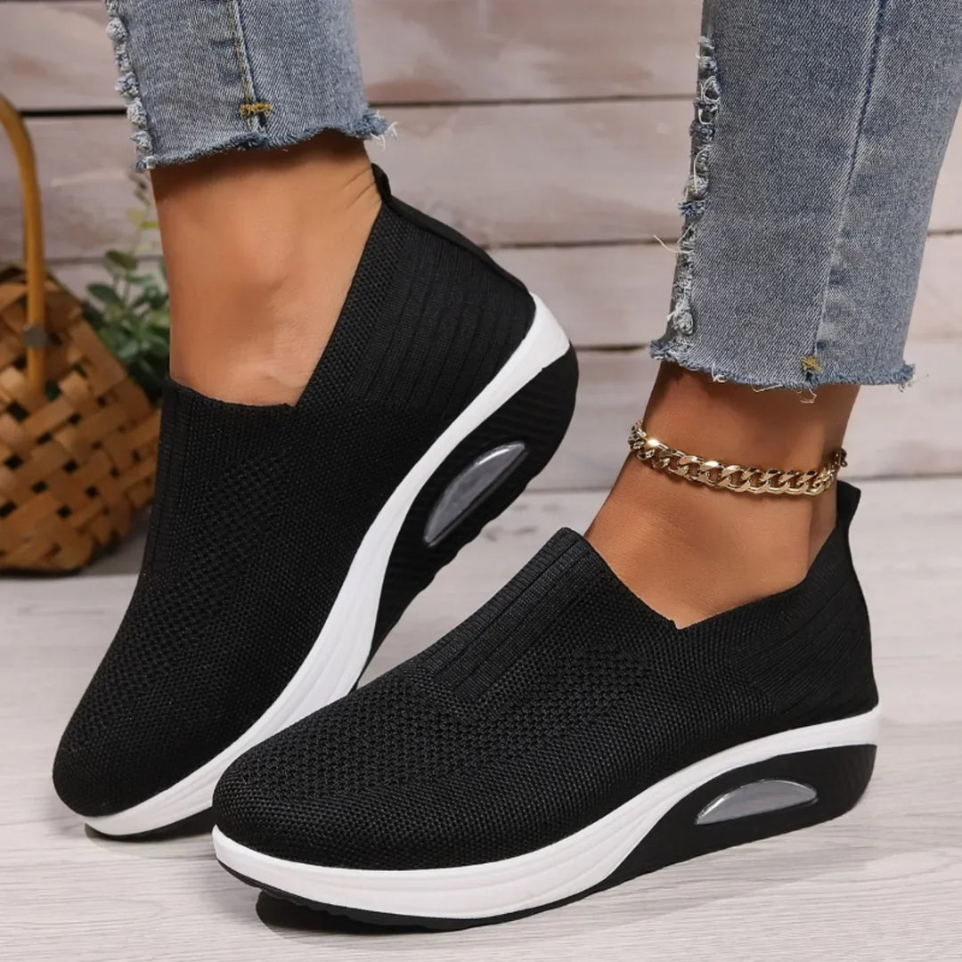 Laurence™ — Zapatillas slip-on con cuña para comodidad diaria