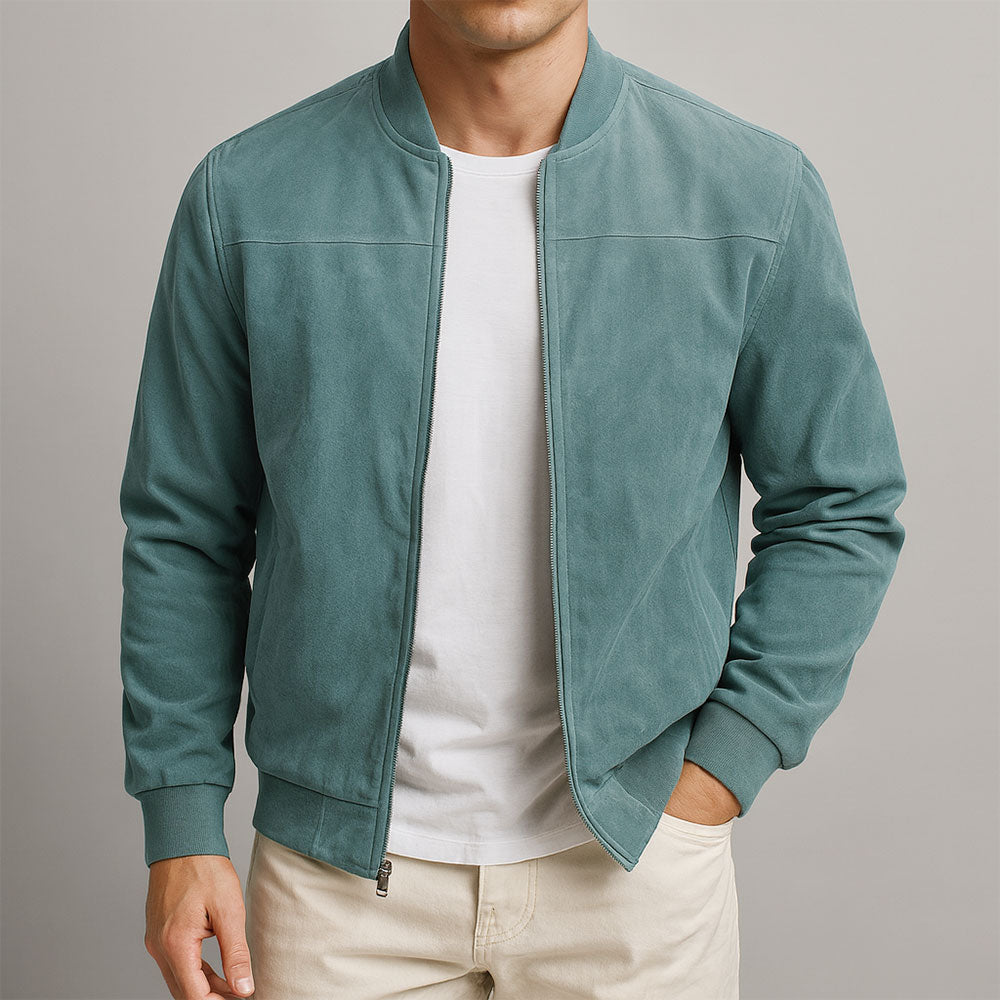 Marceaux™ – La Chaqueta de Ante Auténtico para Hombre