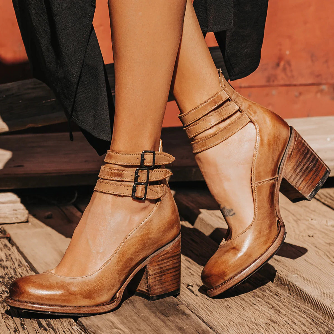Camille | Tacones de cuero confort y soporte perfecto