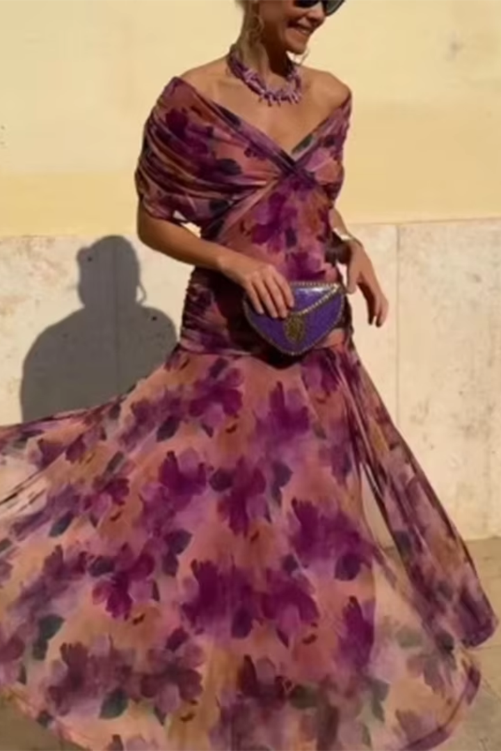 Hendrika | Vestido de Noche Coral Glow