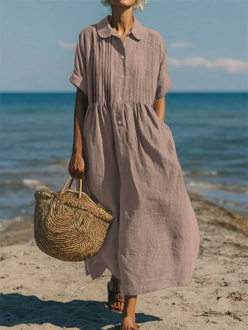 Alice | Vestido Camisa de Algodón con Botones