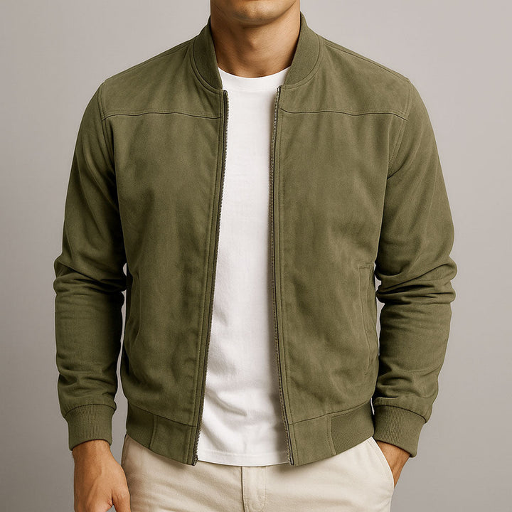 Marceaux™ – La Chaqueta de Ante Auténtico para Hombre