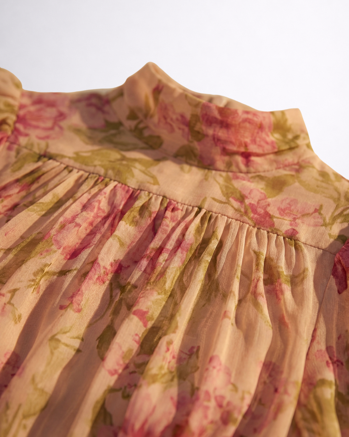Rosario | Vestido Largo Floral en Chifón