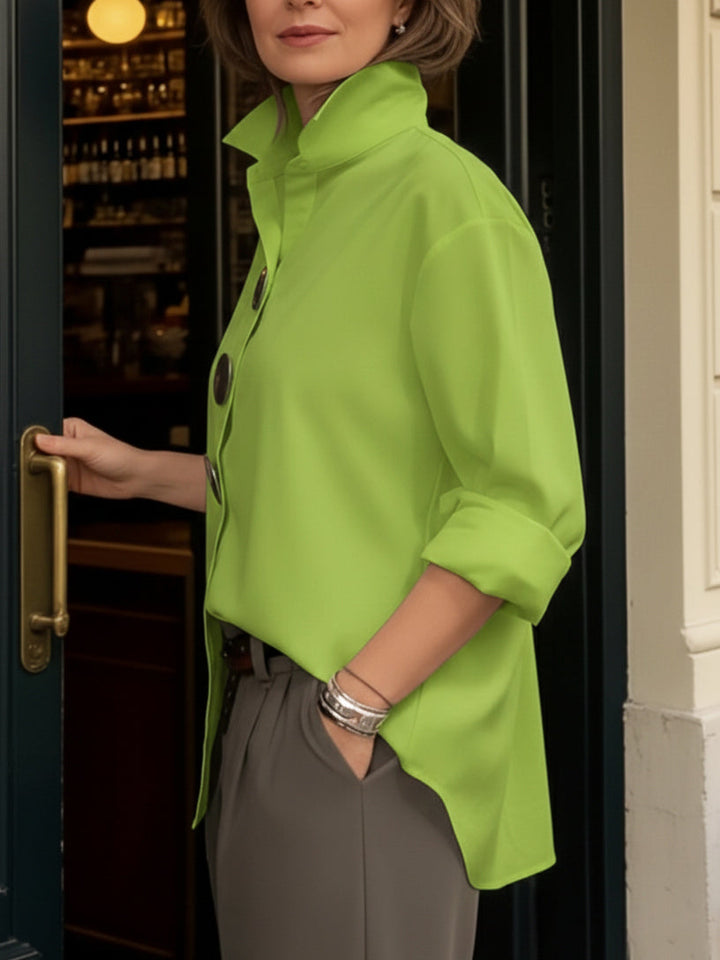 Ariana™ — Camisa elegante de seda y algodón