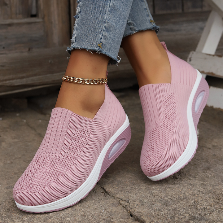 Laurence™ — Zapatillas slip-on con cuña para comodidad diaria