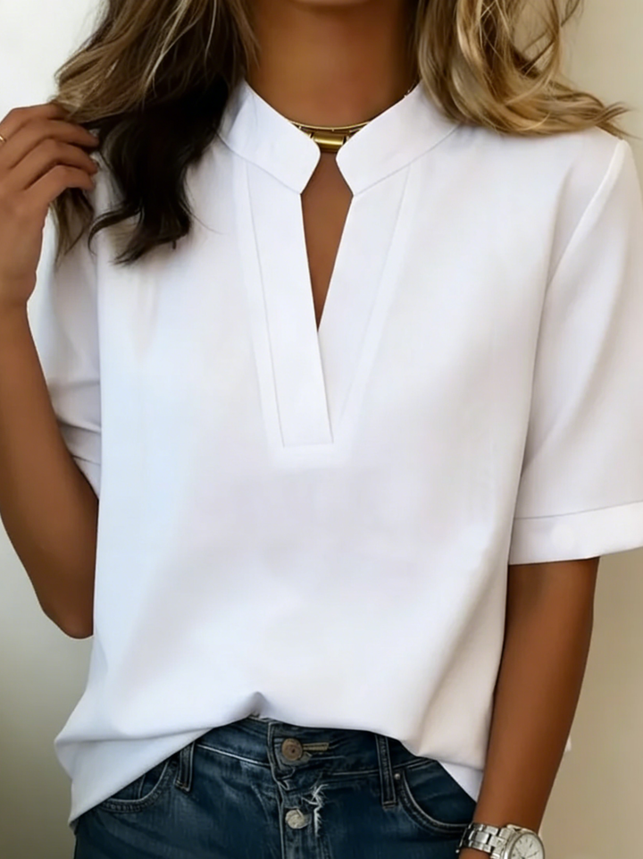 Élise — Blusa elegante con cuello refinado
