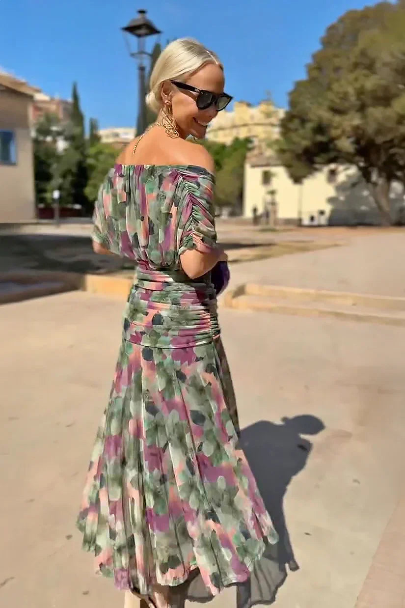 Hendrika | Vestido de Noche Coral Glow