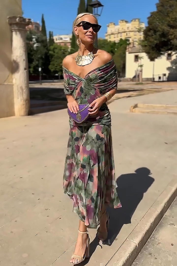 Hendrika | Vestido de Noche Coral Glow
