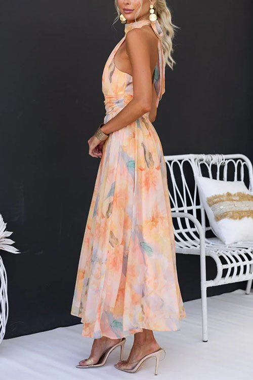 Abigail | Vestido Maxi con Estampado