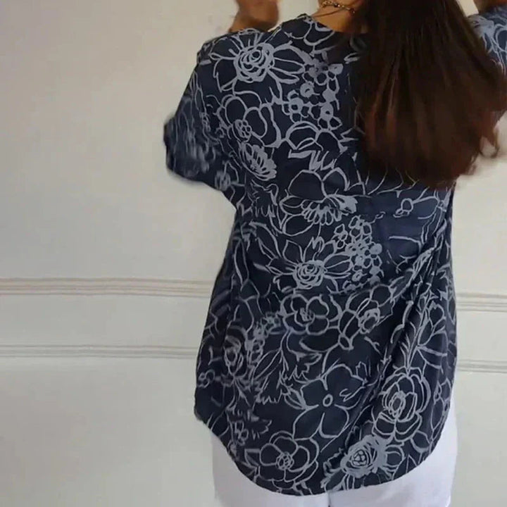 Coralie™ — Blusa elegante con estampado refinado