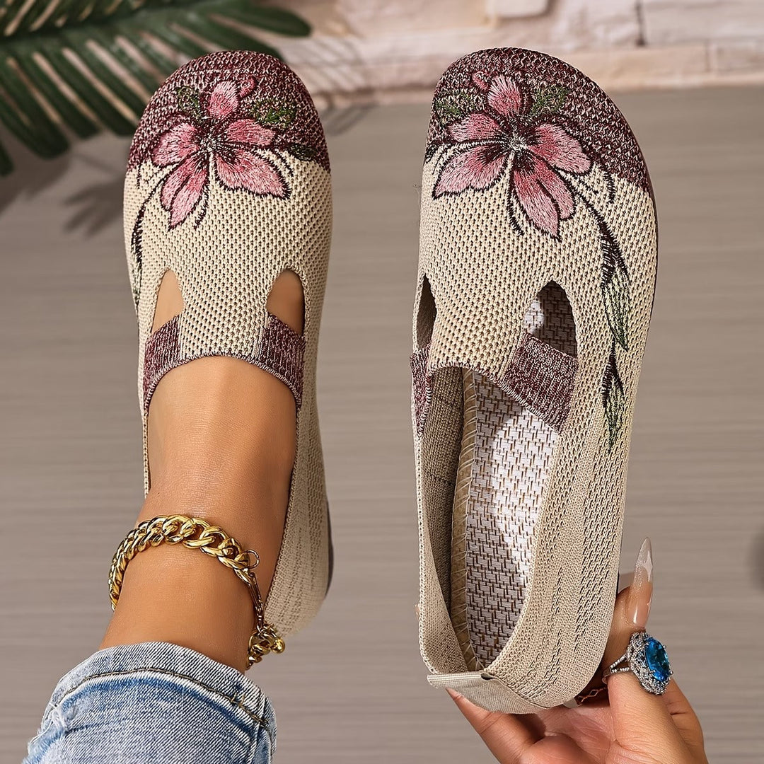 Rosalie™ — Bailarinas ergonómicas elegantes con diseño floral