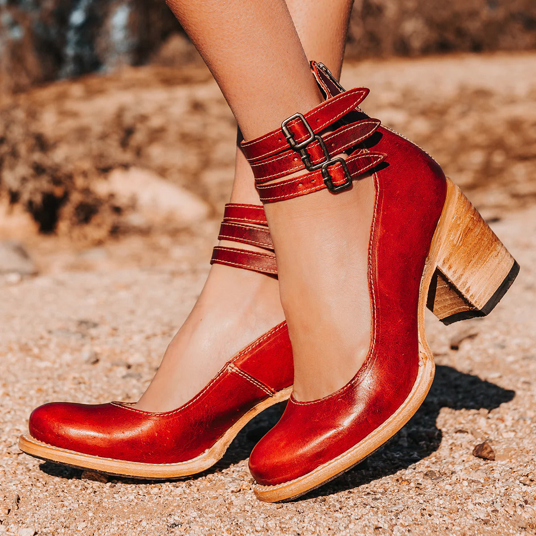 Camille | Tacones de cuero confort y soporte perfecto