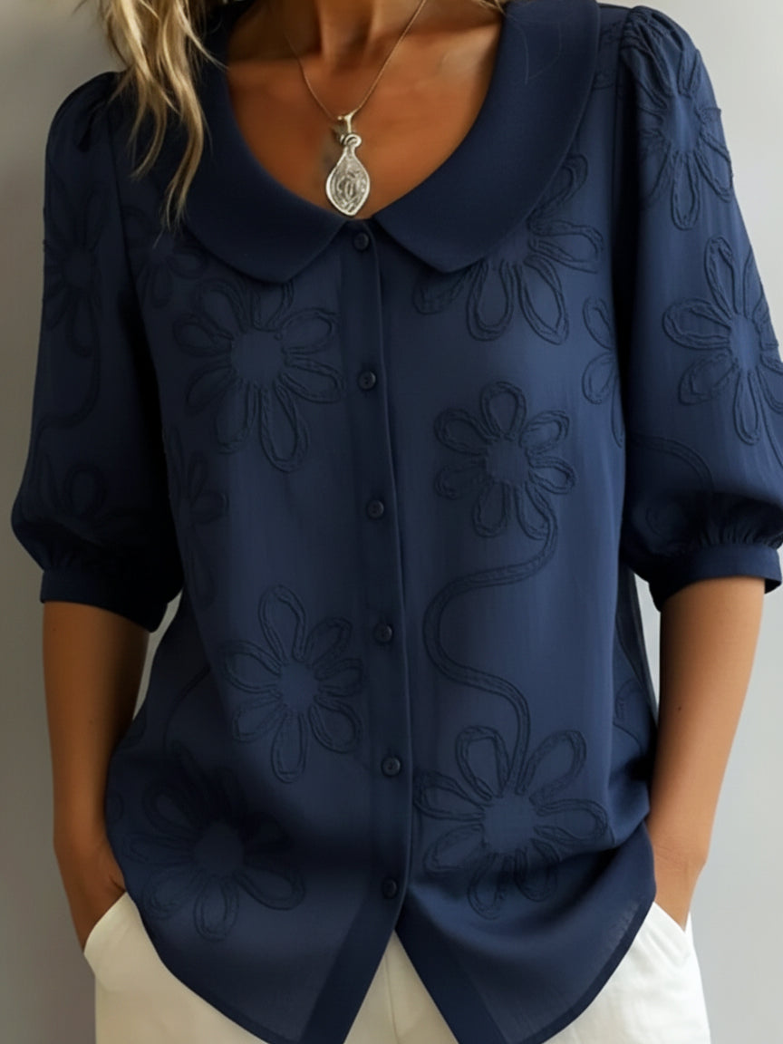 Aurélie™ - Blusa ligera floral elegancia natural