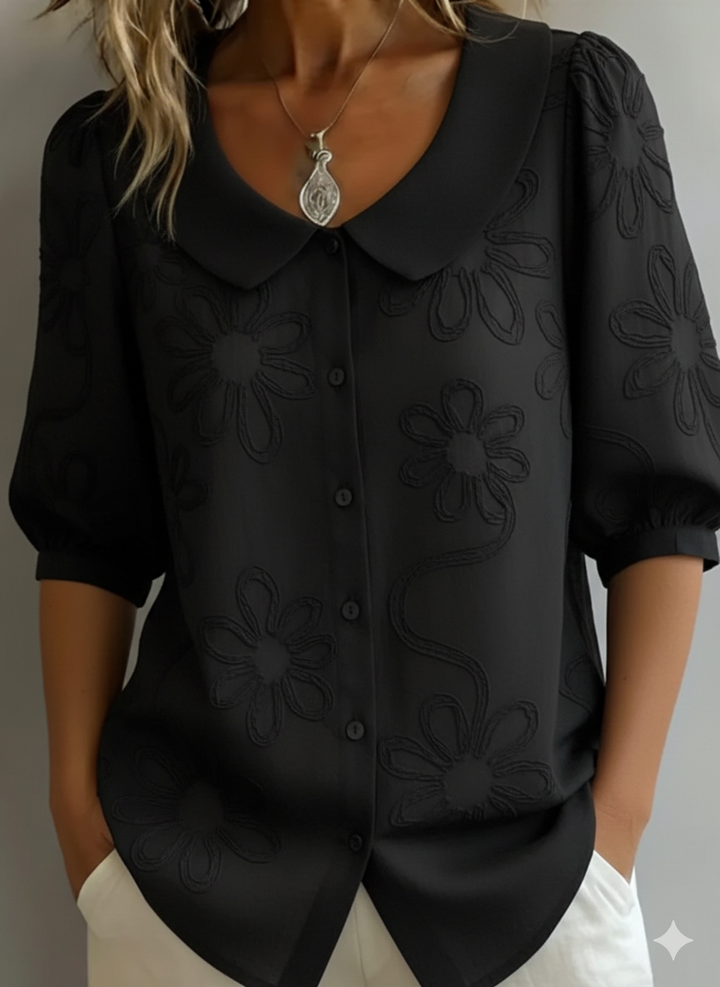 Aurélie™ - Blusa ligera floral elegancia natural