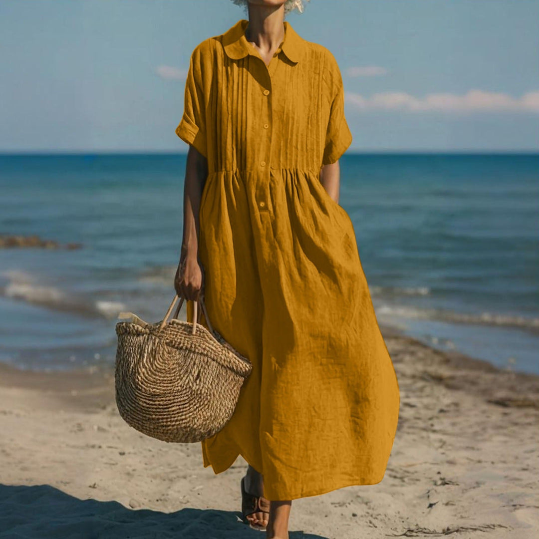 Alice | Vestido Camisa de Algodón con Botones