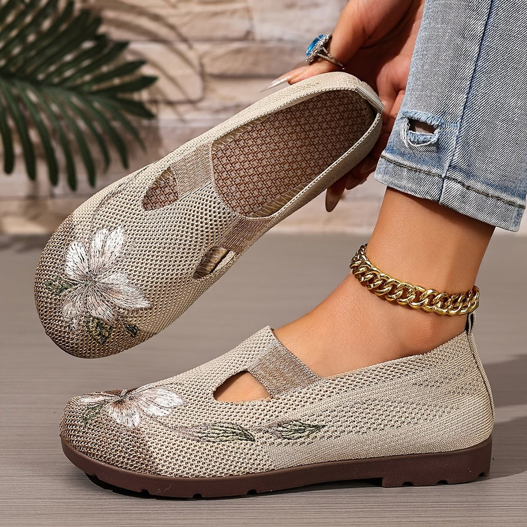 Rosalie™ — Bailarinas ergonómicas elegantes con diseño floral