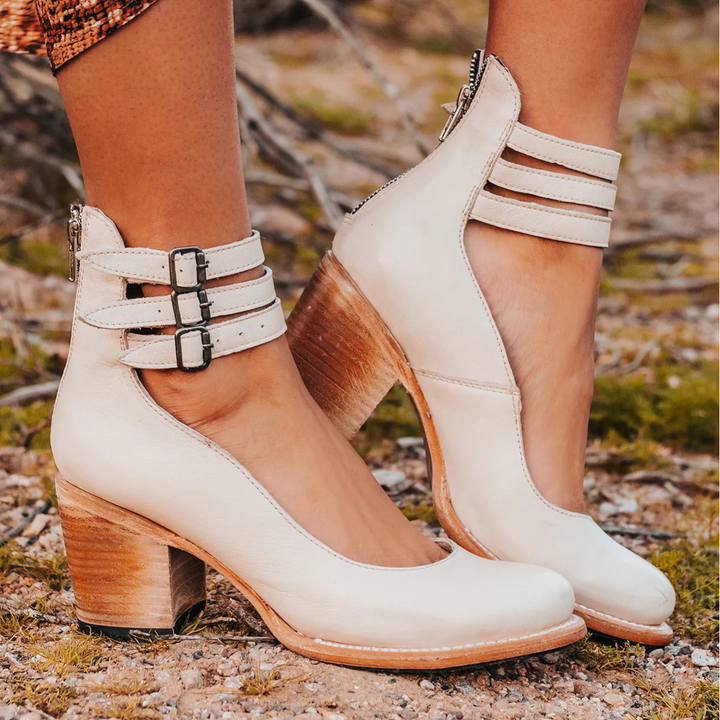 Camille | Tacones de cuero confort y soporte perfecto