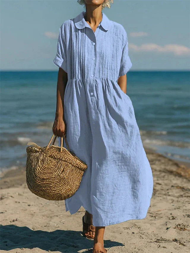 Alice | Vestido Camisa de Algodón con Botones