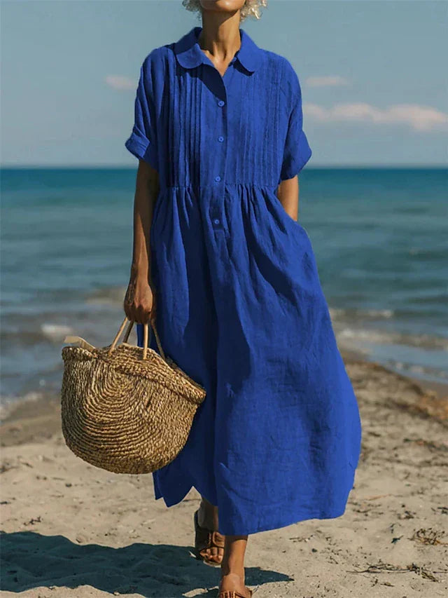 Alice | Vestido Camisa de Algodón con Botones