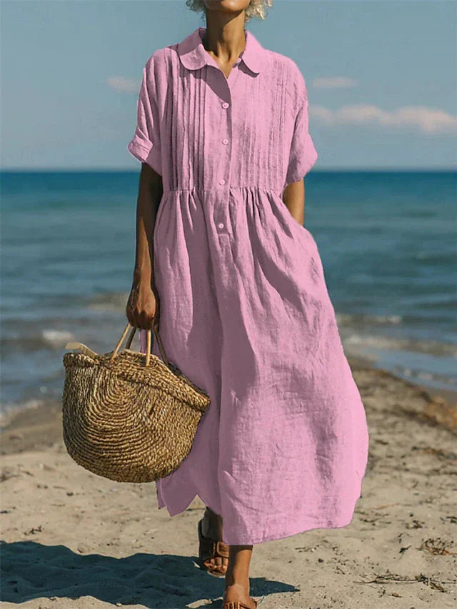 Alice | Vestido Camisa de Algodón con Botones