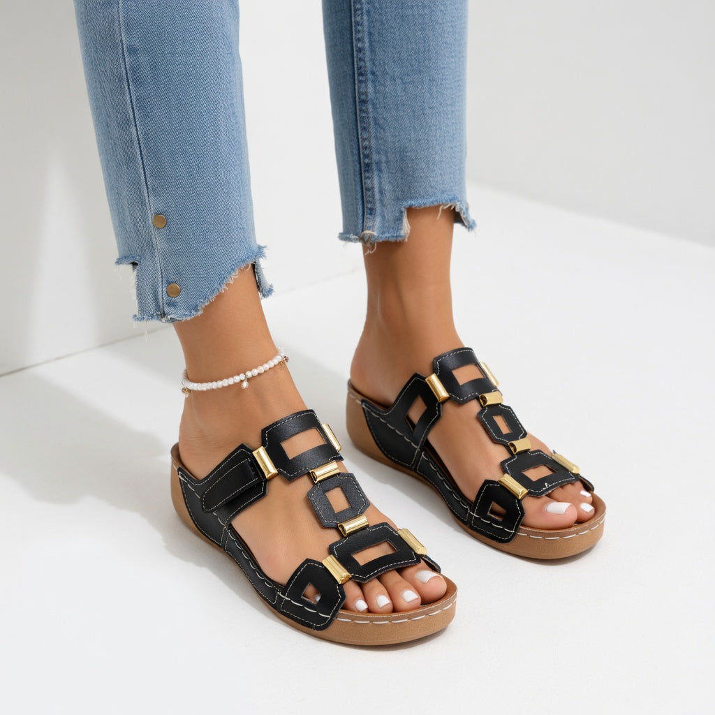 Soléna™ — Sandalias estivales elegantes cómodas ergonómicas