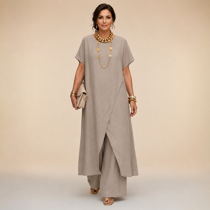 Joleen | Conjunto Suelto Elegante y Cómodo Asimétrico