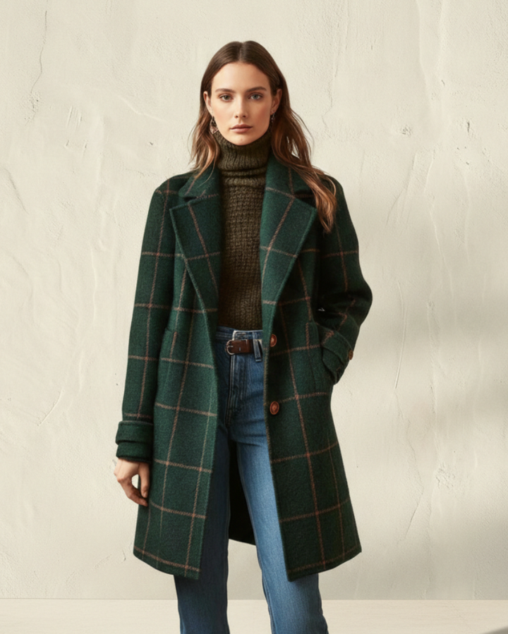 CAMILA | Abrigo estampado de temporada