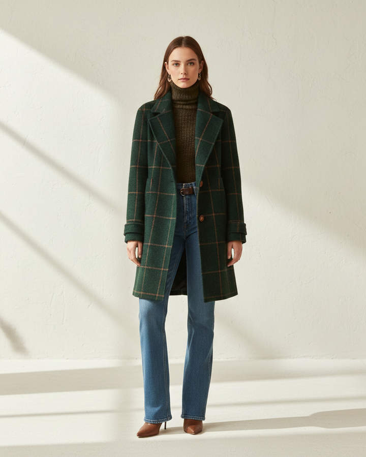 CAMILA | Abrigo estampado de temporada