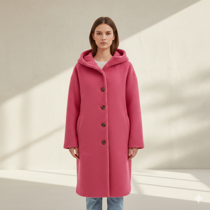 NILA | Abrigo largo con capucha