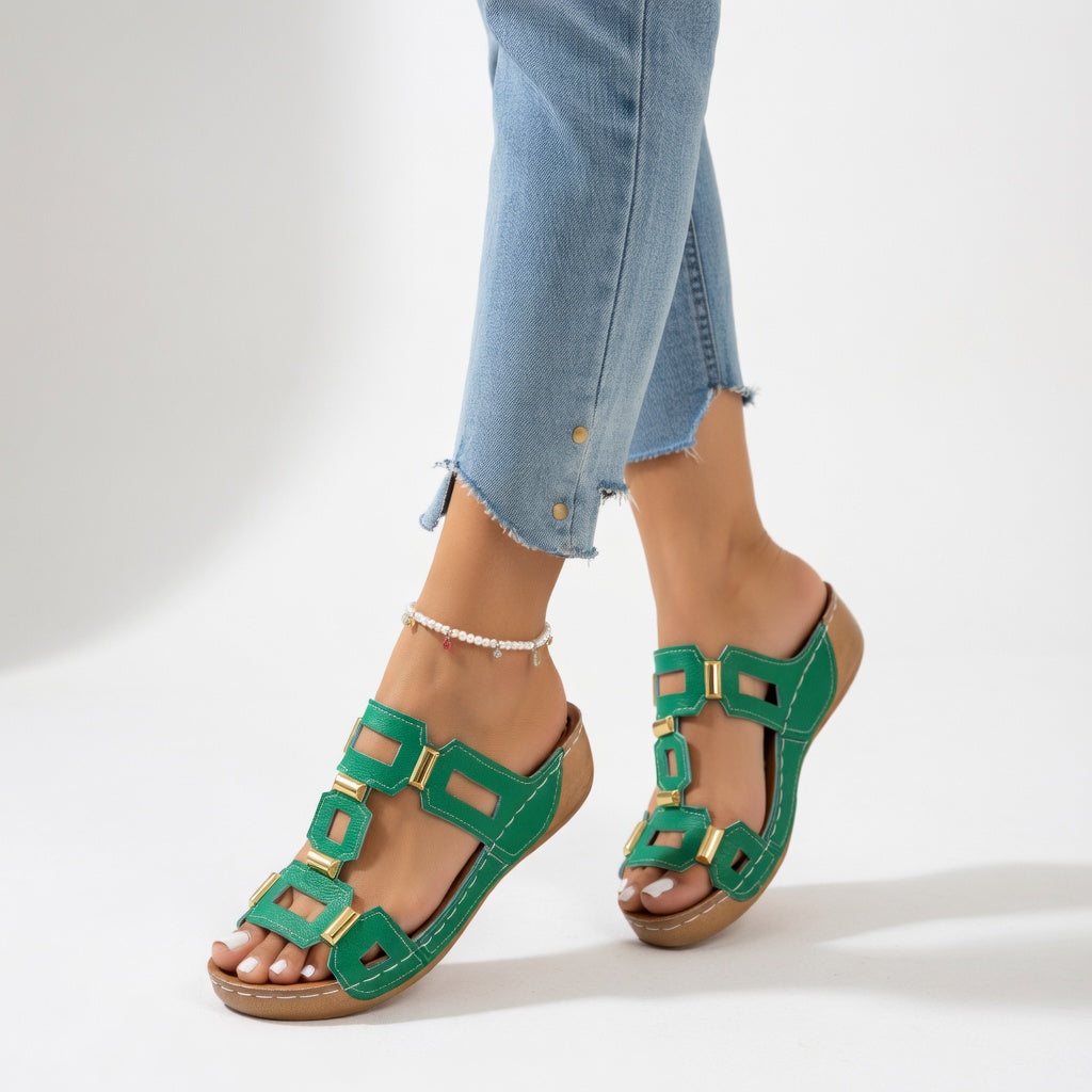 Soléna™ — Sandalias estivales elegantes cómodas ergonómicas
