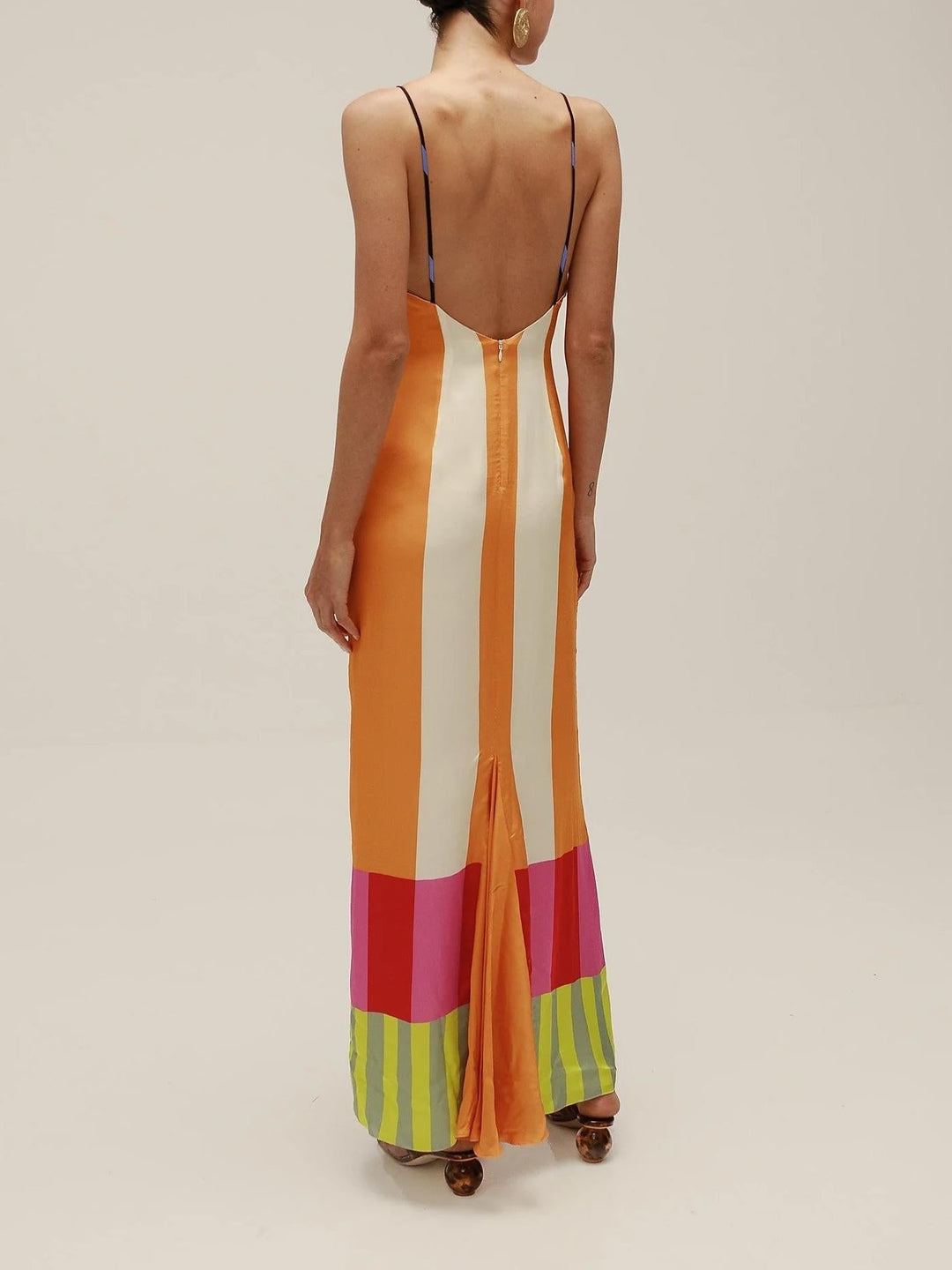Paloma | Maxi Vestido Colorido a Rayas