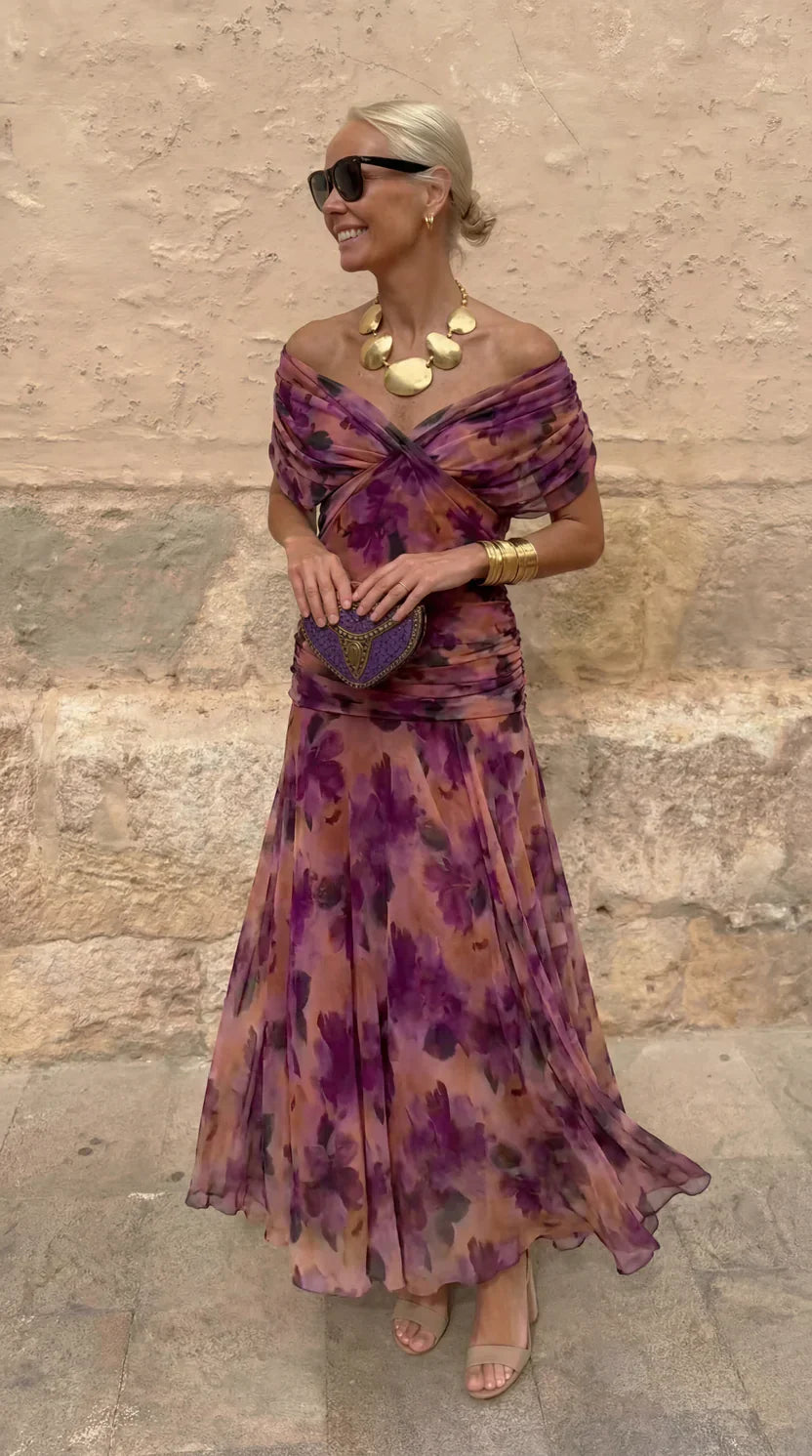 Hendrika | Vestido de Noche Coral Glow