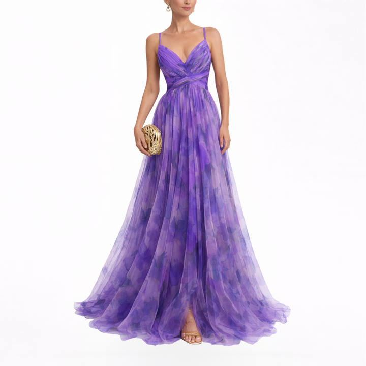 Giselle | Maxi vestido encantador con estampado floral