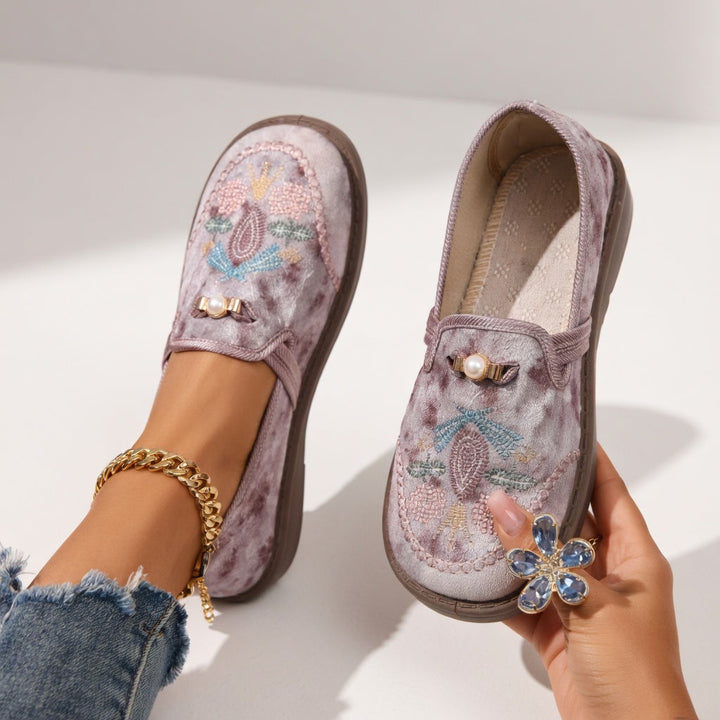 Mirelisse™ — Zapatillas bordadas elegantes cómodas ergonómicas