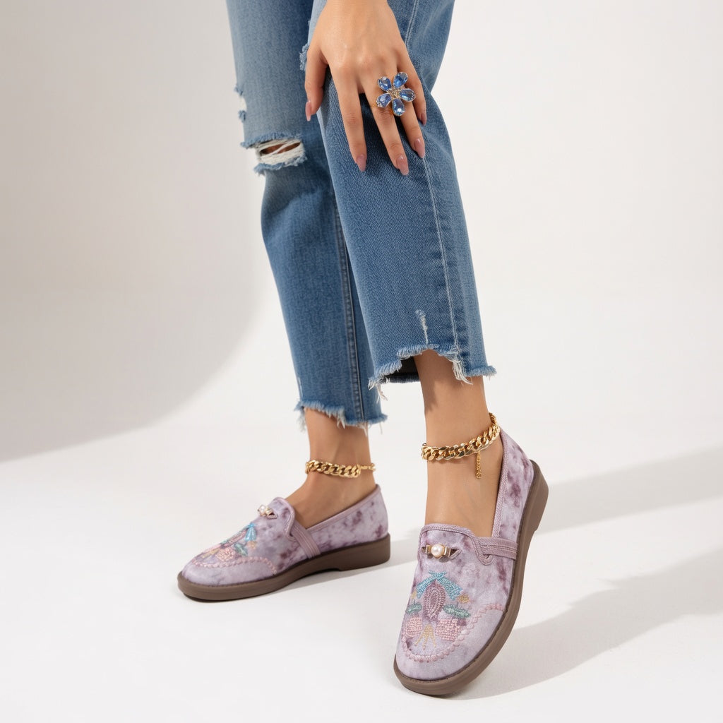 Mirelisse™ — Zapatillas bordadas elegantes cómodas ergonómicas