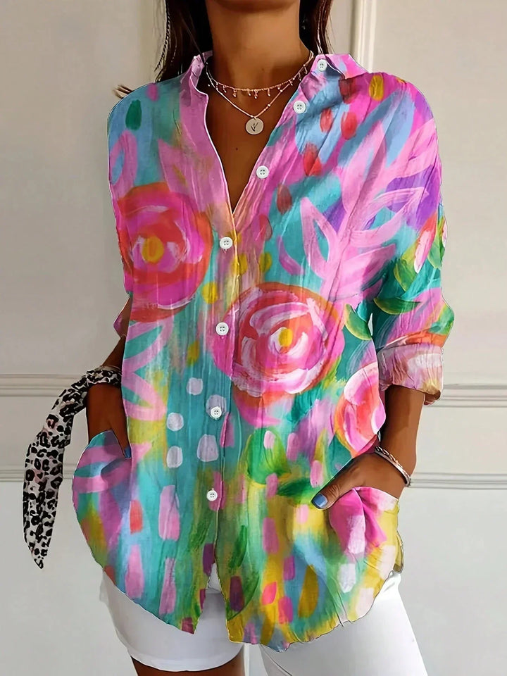 Élianne™ — Blusa elegante de colores duraderos