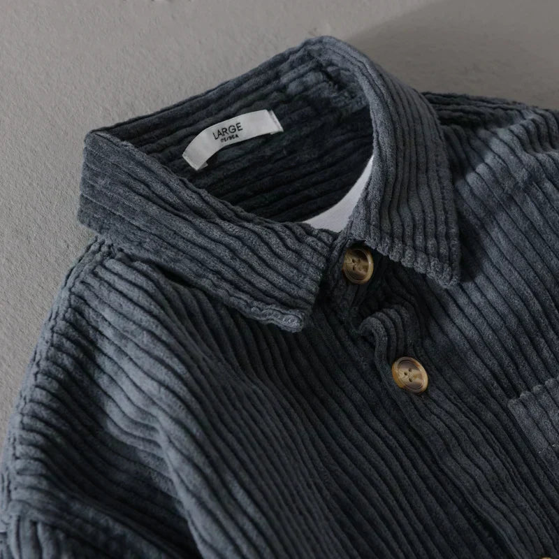 RAFAEL™ | Camisa de Terciopelo Corduroy Elegancia Atemporal