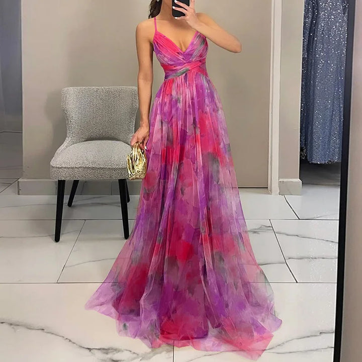 Giselle | Encantador Maxi-vestido con Estampado Floral