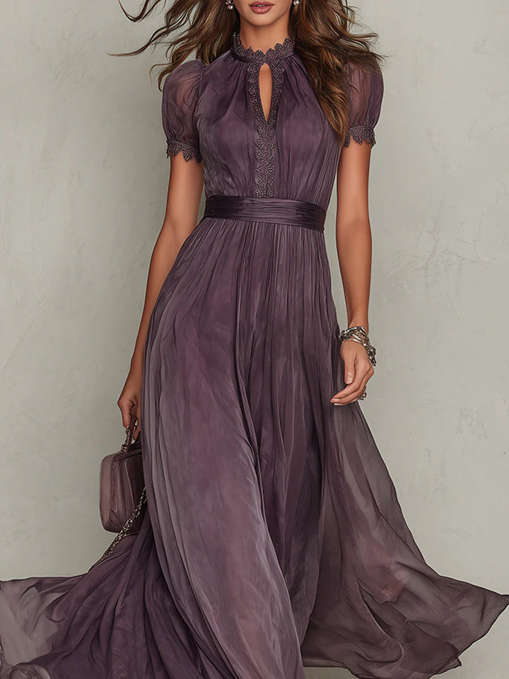 Julie | Vestido Maxi de Encaje de Gasa