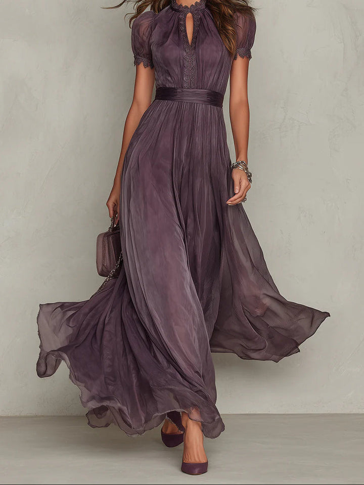 Julie | Vestido Maxi de Encaje de Gasa