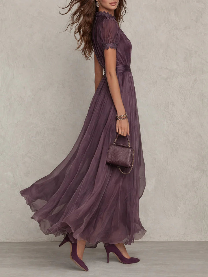 Julie | Vestido Maxi de Encaje de Gasa