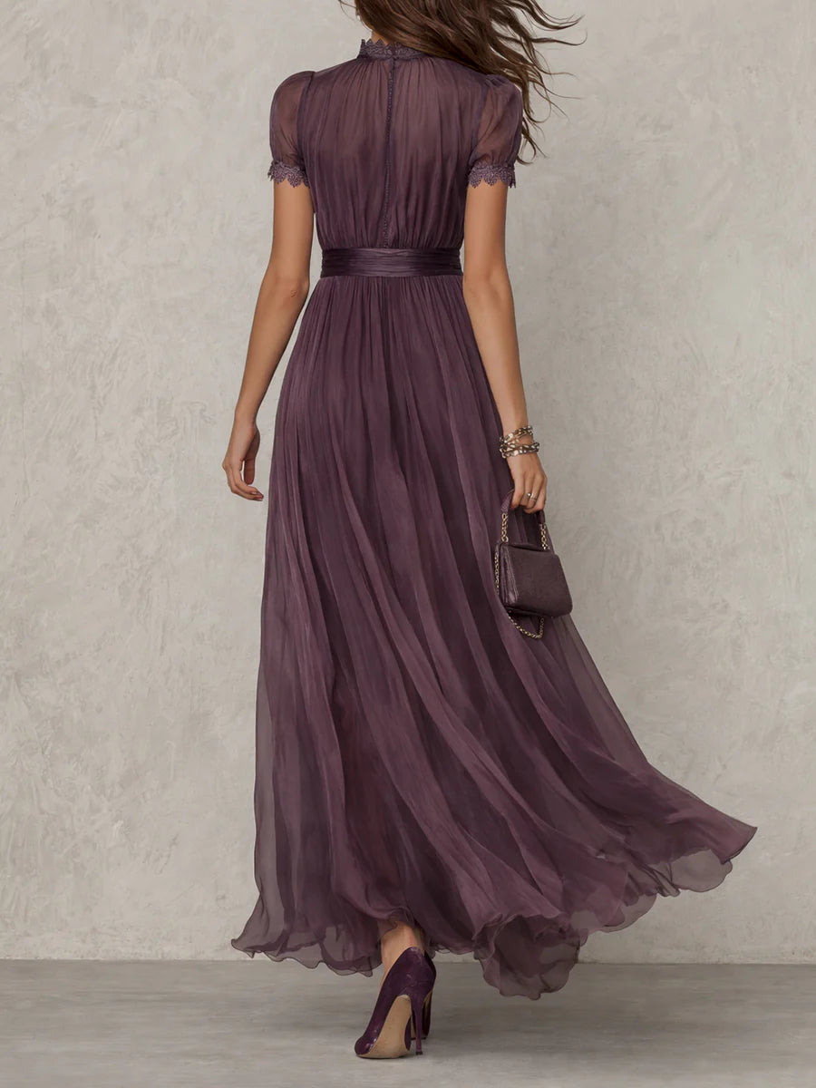 Julie | Vestido Maxi de Encaje de Gasa