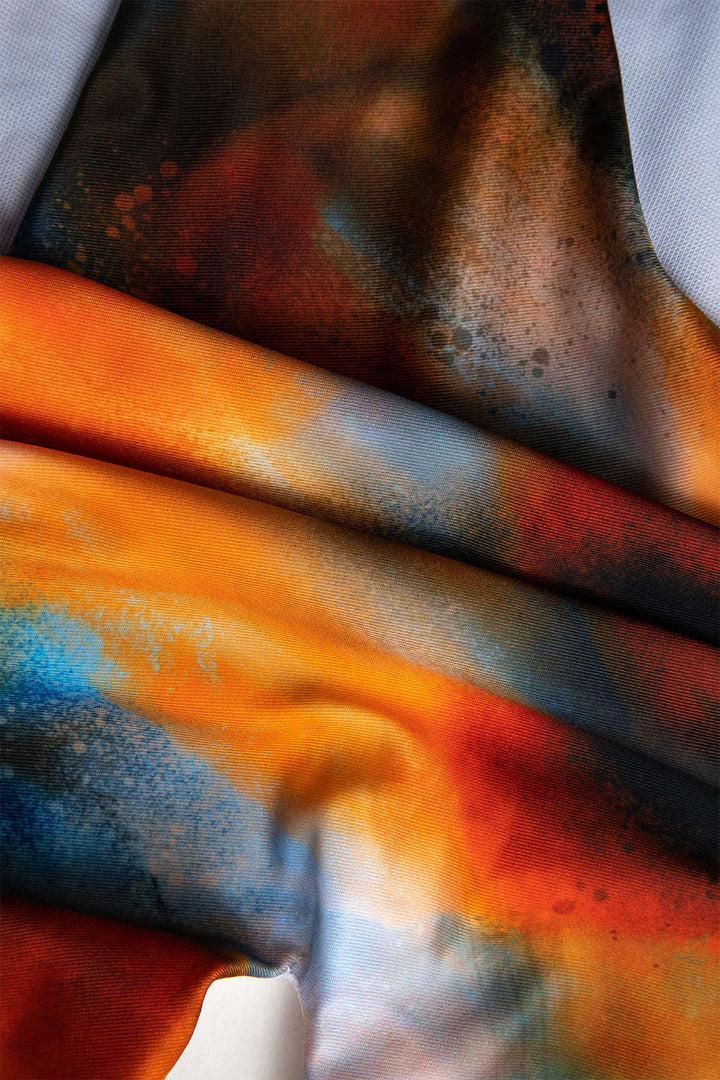 Siena | Conjunto de traje de baño cruzado y pareo de acuarela