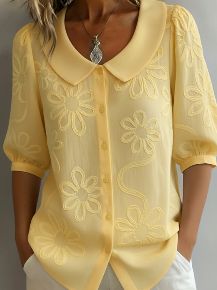Aurélie™ - Blusa ligera floral elegancia natural