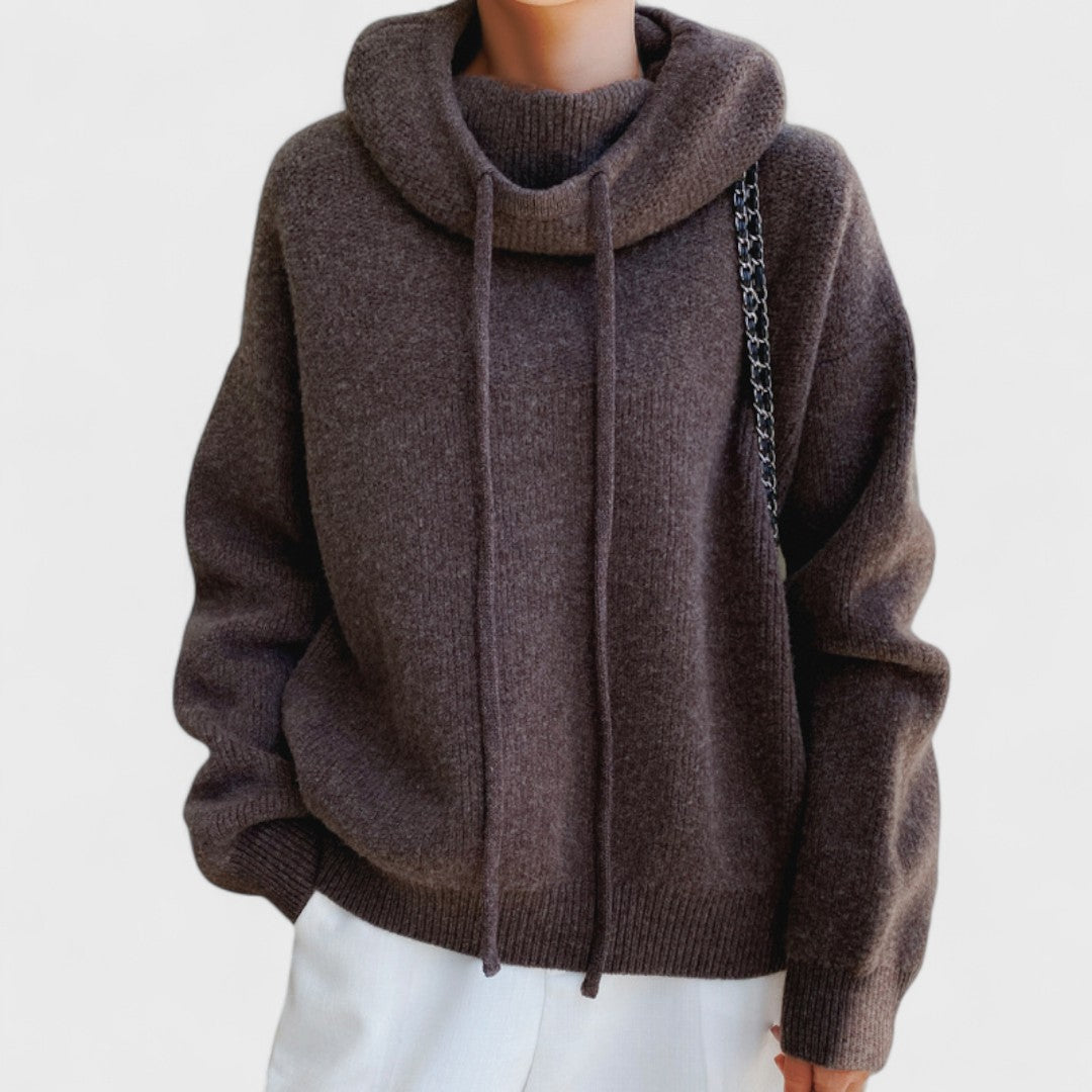 Charlotte - Suéter de cuello alto de lana merino