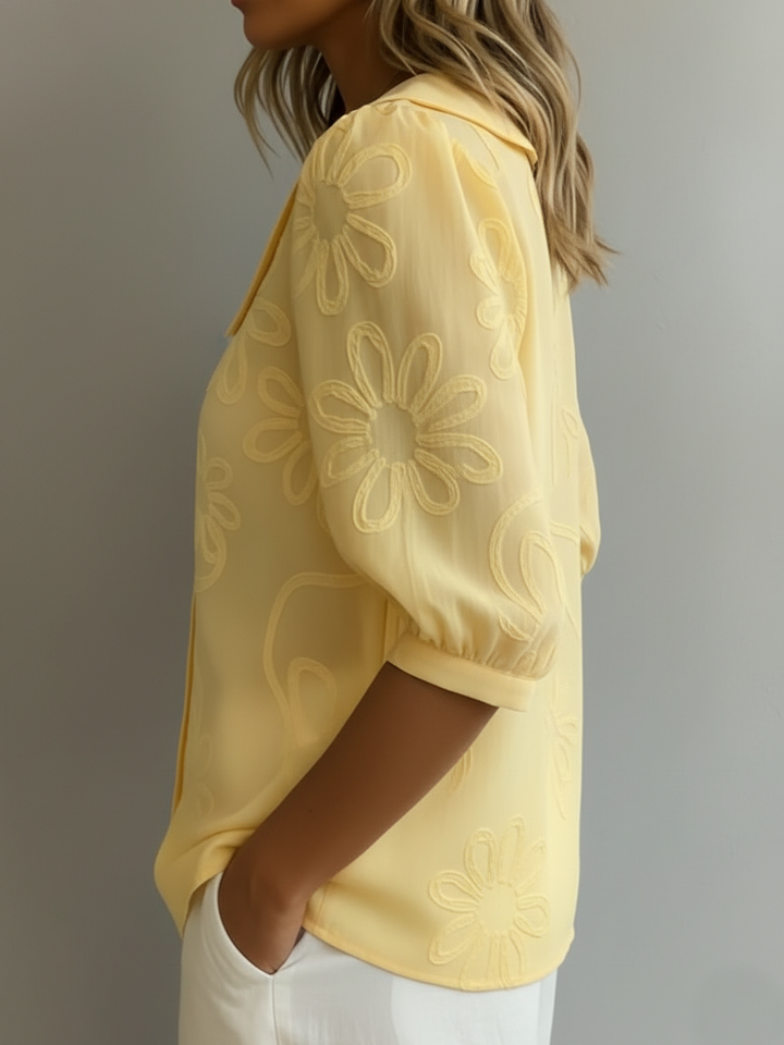 Aurélie™ - Blusa ligera floral elegancia natural