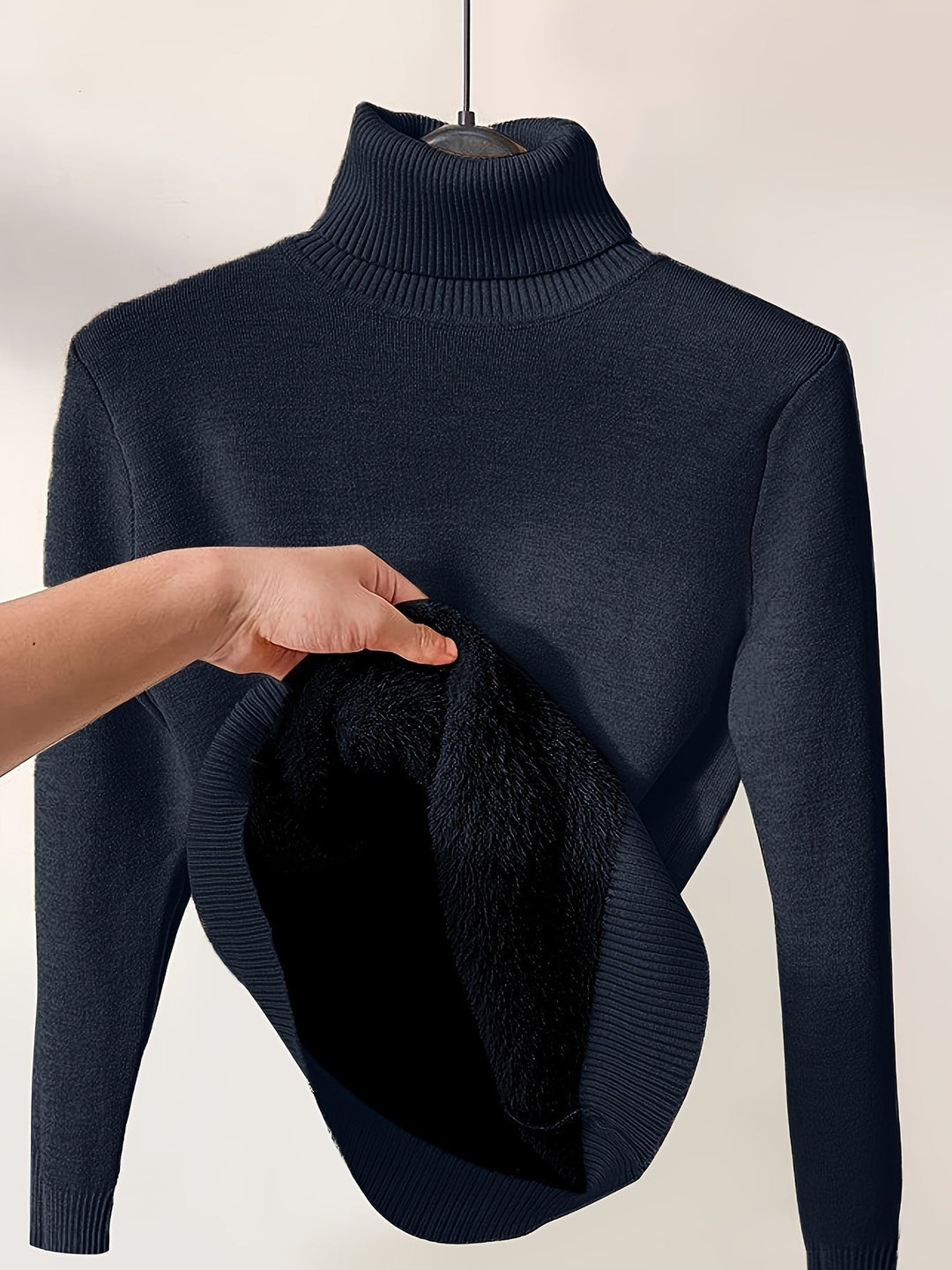 Zoe - Suéter de Cuello Alto Suave