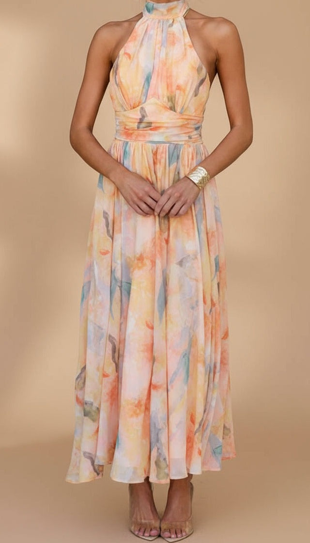 Abigail | Vestido Maxi con Estampado
