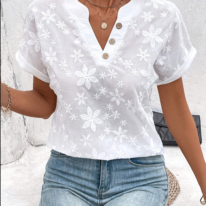 Fleur™ — Blusa veraniega elegante con patrón delicado